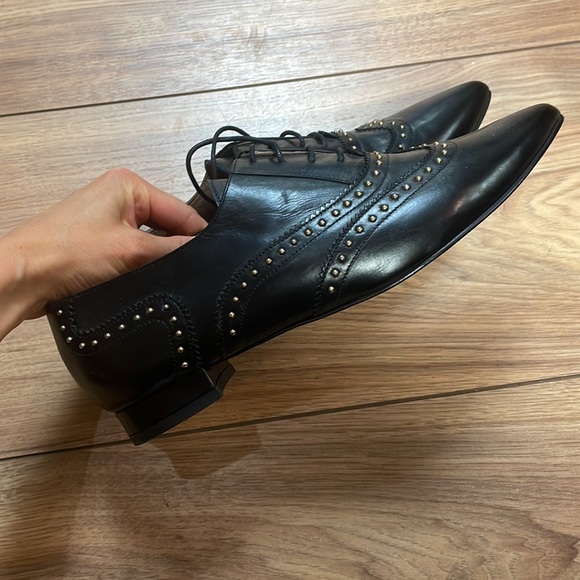 New Escada Pointed Toe Studded Loafer Shoe size 41 - Picture 3 of 8